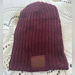 Maroon beanie